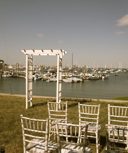 Picture Perfect White Wooden Arbor Distressed Chiavari Chairs